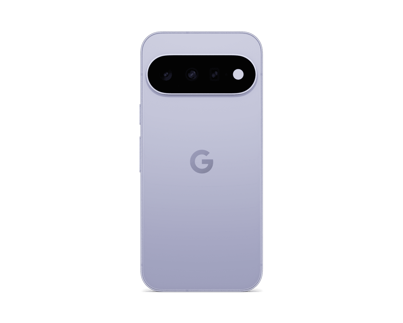 Google Pixel 11 в светло-фиолетовом цвете, вид спереди и сзади
