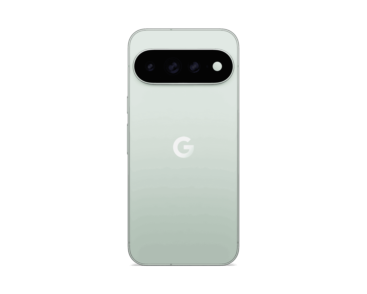 Google Pixel 11 Pro XL в светло-сером цвете, вид спереди и сзади