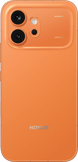 HONOR 600 в оранжевом цвете, вид сзади