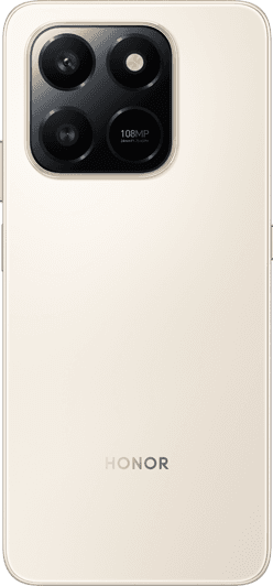 HONOR X7d в золотом цвете, вид сзади
