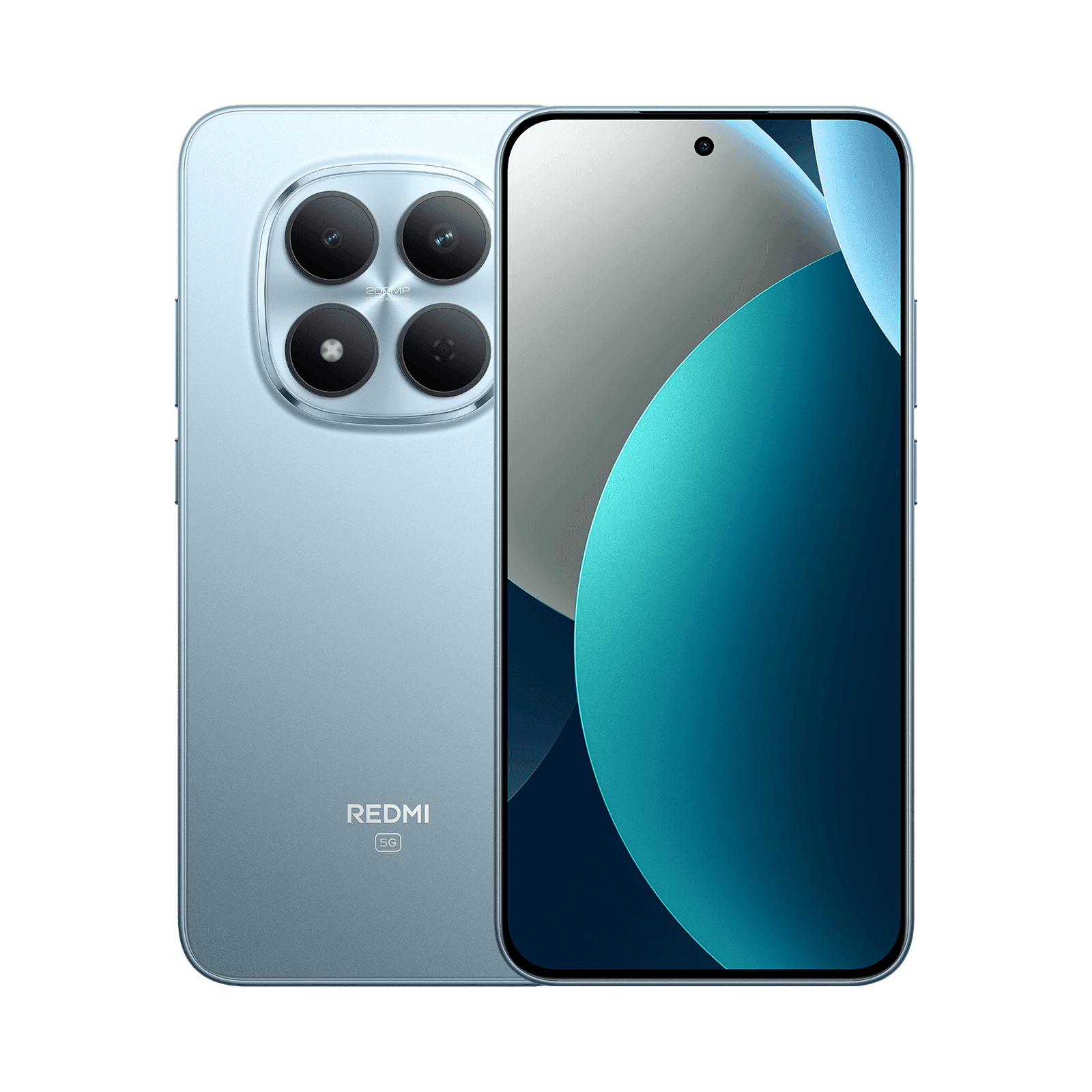 Redmi Note 15 Pro 5G, Синий, вид спереди и сзади