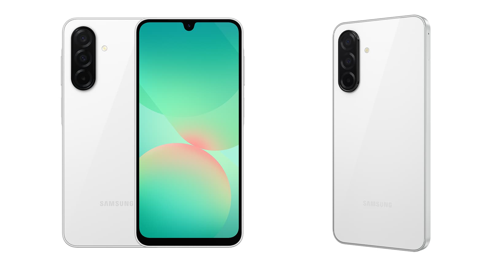 Samsung Galaxy A26, белый цвет, вид 1 из 1