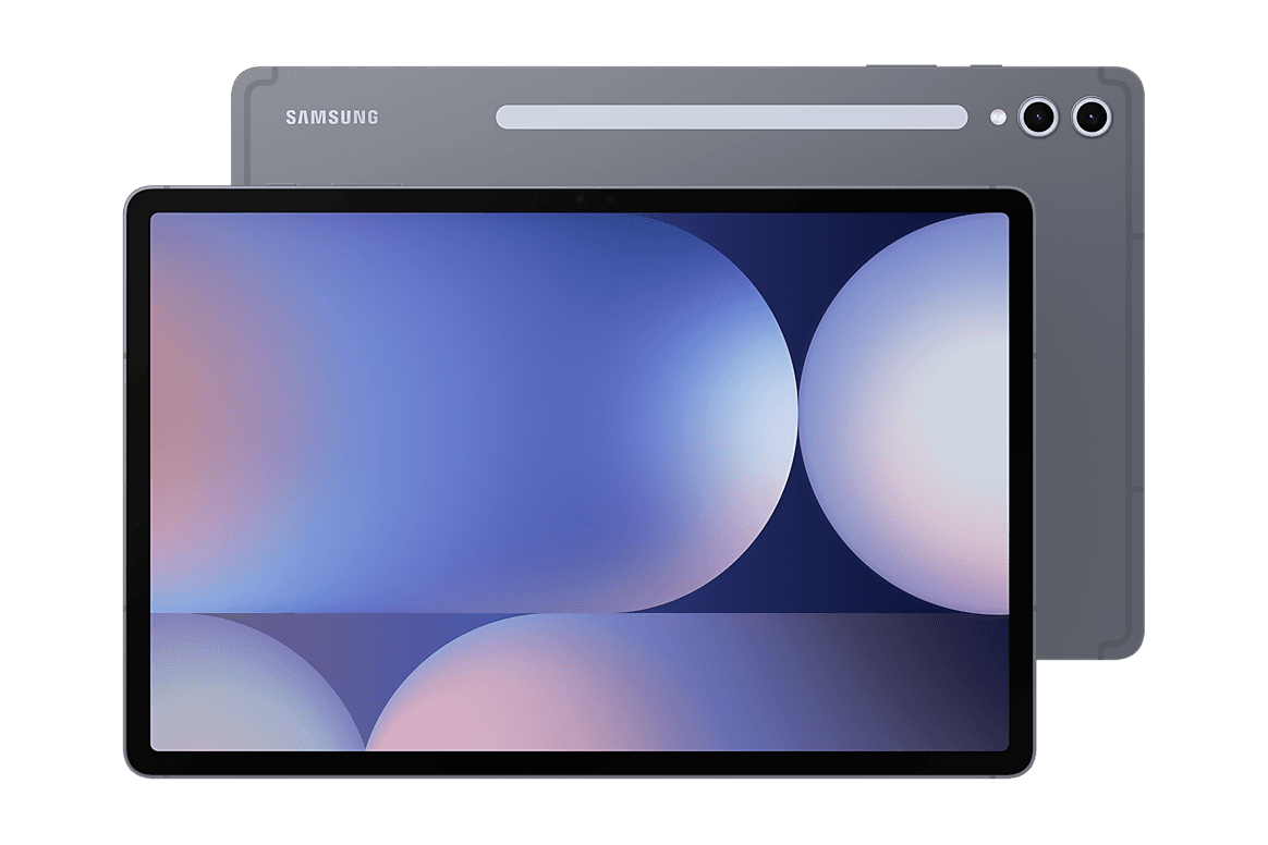 Samsung Galaxy Tab S10+, Серый, вид спереди и сзади