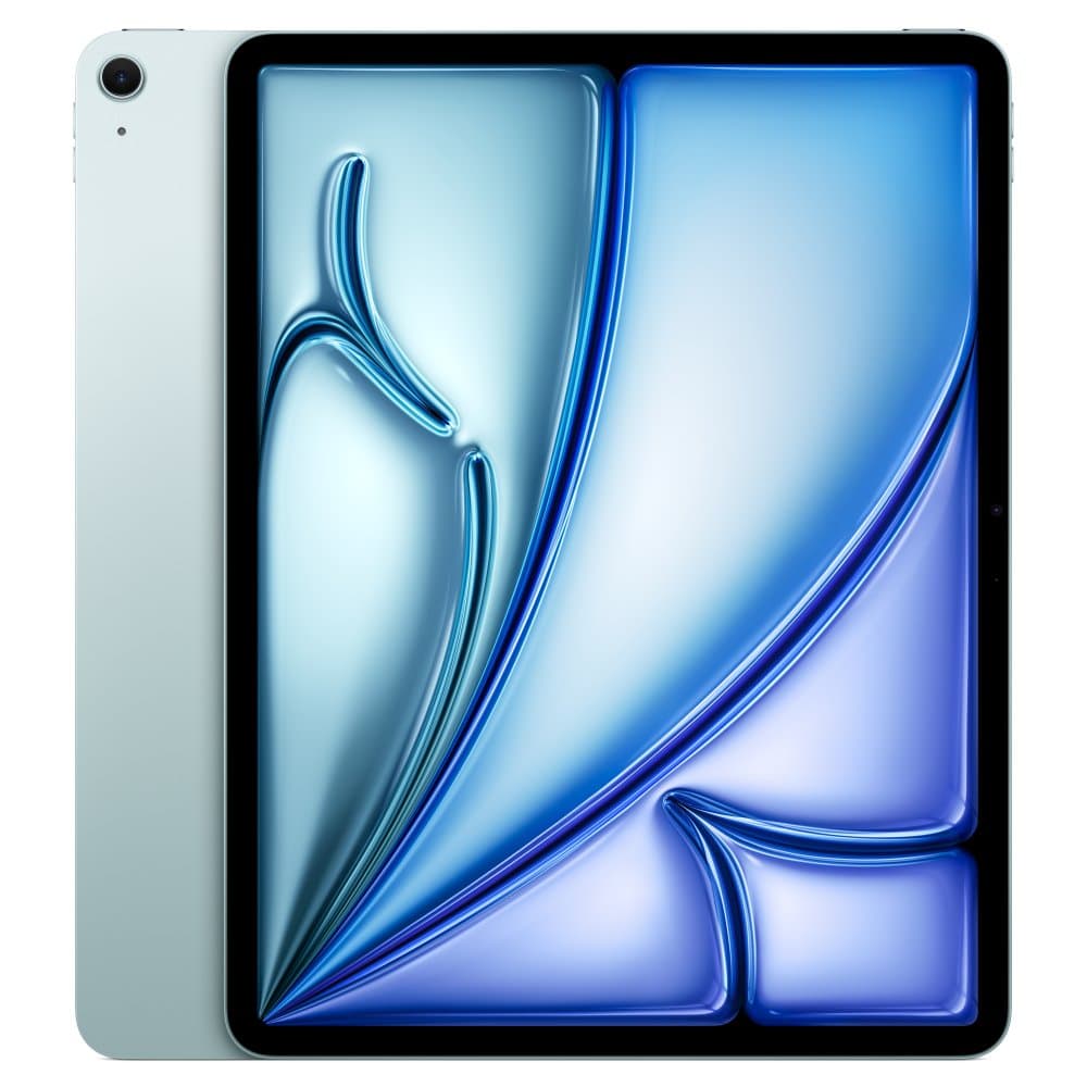 iPad Air 13″ (M2), Синий, вид спереди и сзади