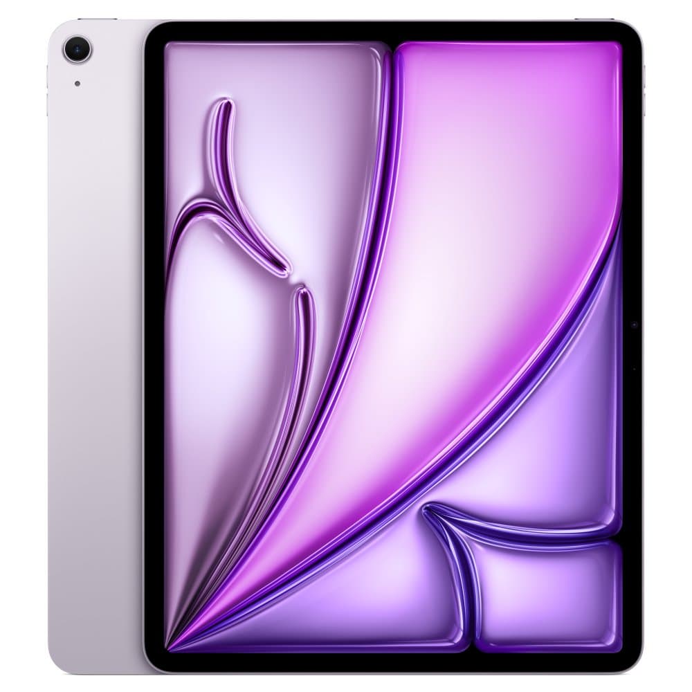iPad Air 13″ (M2), Фиолетовый, вид спереди и сзади