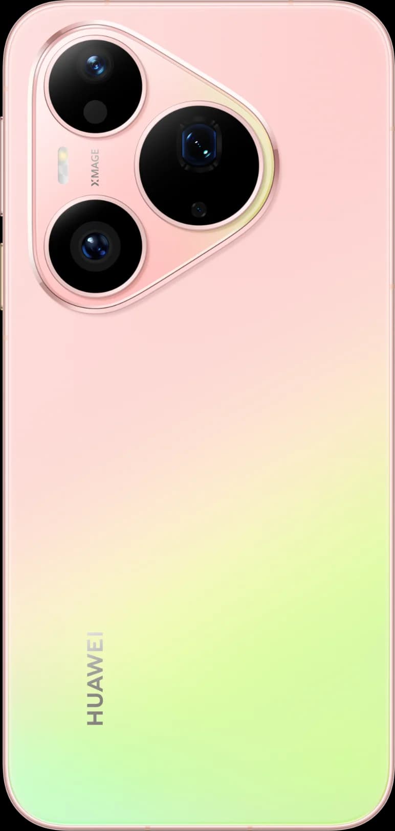 Huawei Pura 90s Pro в цвете гуава, вид сзади