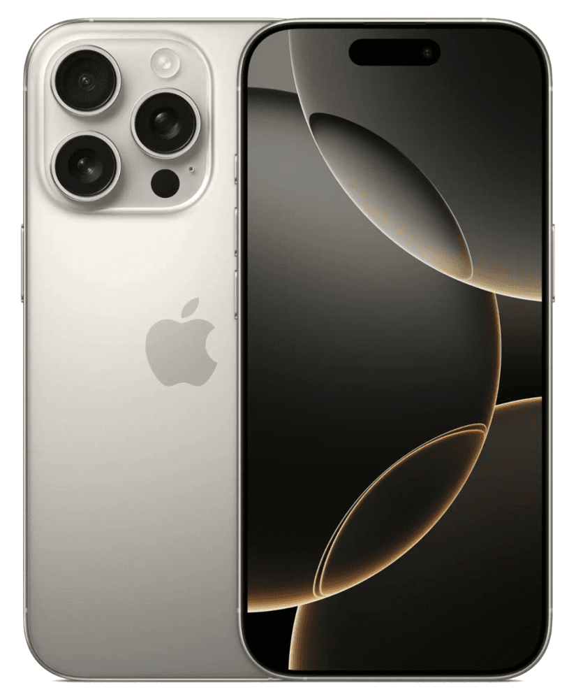 Apple iPhone 16 Pro, цвет «Натуральный титан», вид 1