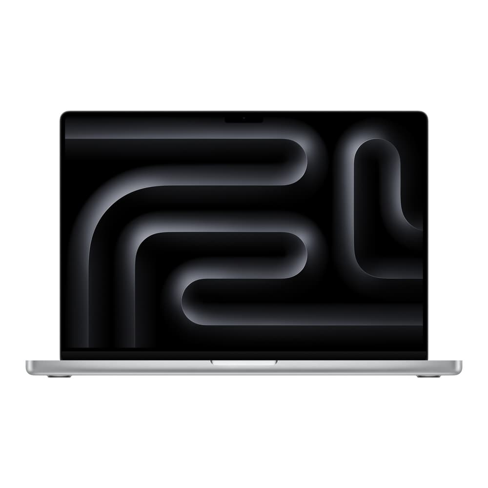 MacBook Pro 16″ M4 Pro, серебристый, вид спереди