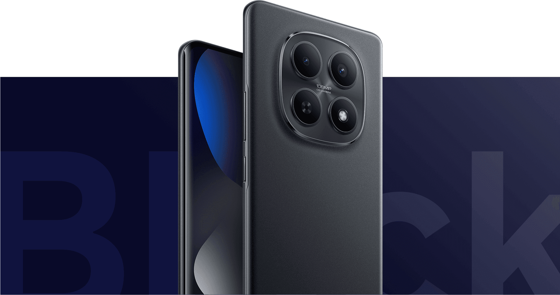 Redmi Note 15 5G в чёрном цвете, вид корпуса