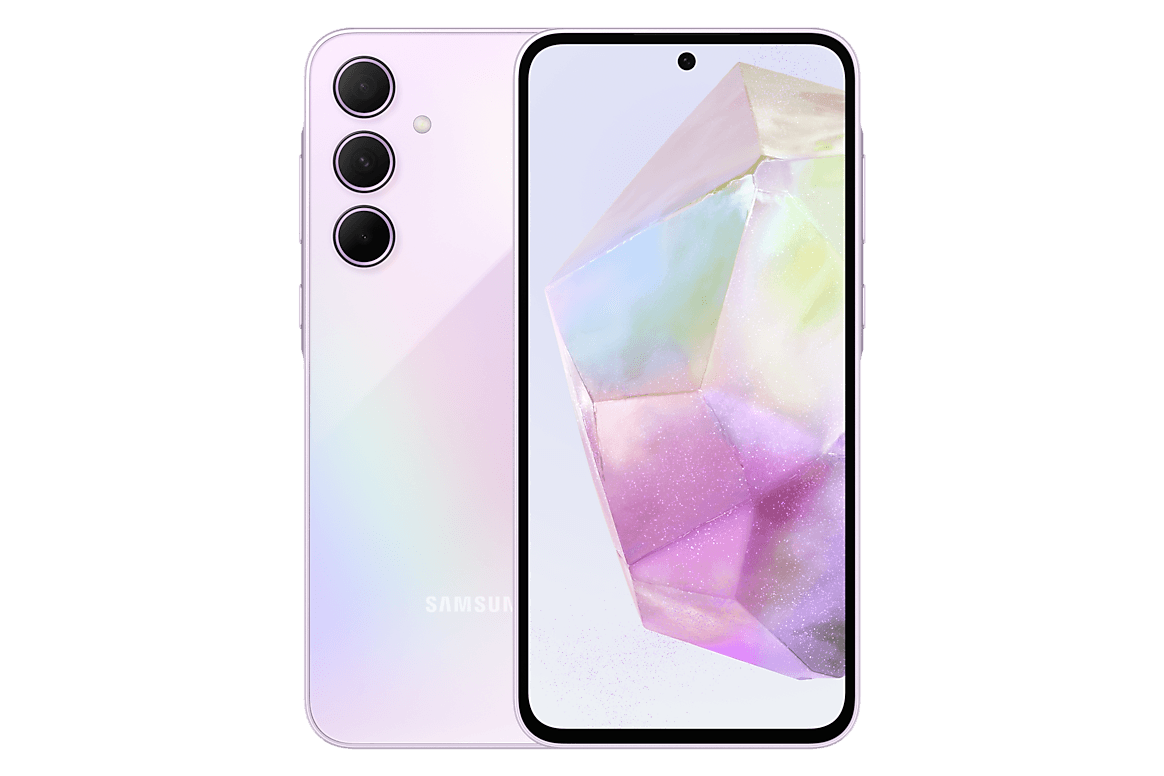 Samsung Galaxy A35, лиловый цвет, вид 1 из 3