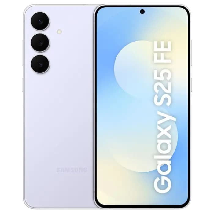 Samsung Galaxy S25 FE, голубой цвет, вид 1 из 3