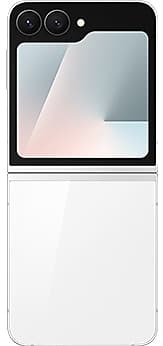 Samsung Galaxy Z Flip7 FE, белый цвет, вид 1 из 1