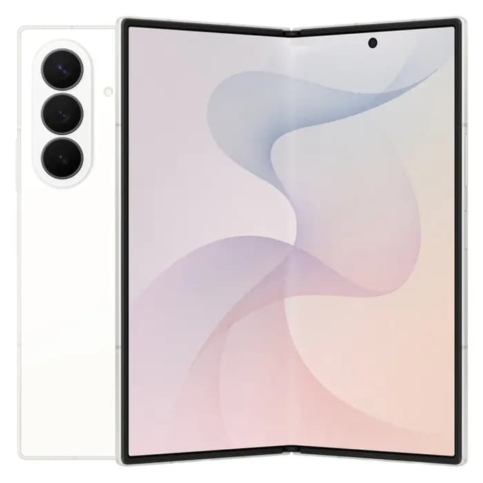 Samsung Galaxy Z Fold8 Ultra в кремовом цвете, раскрытый вид
