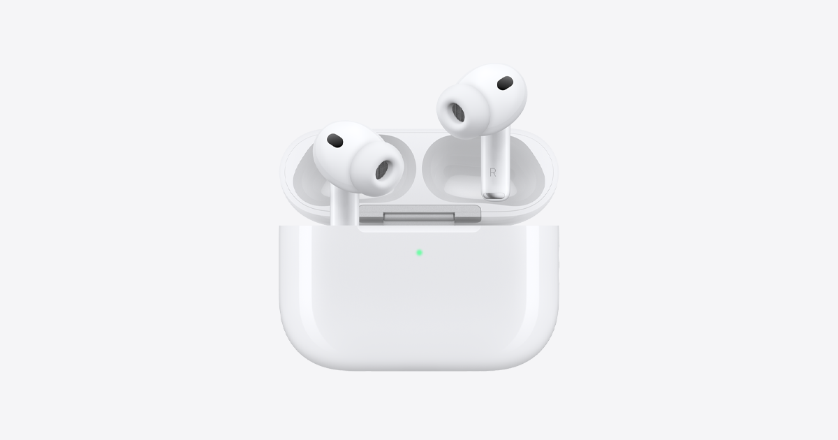 Официальное изображение AirPods Pro 3 и зарядного футляра