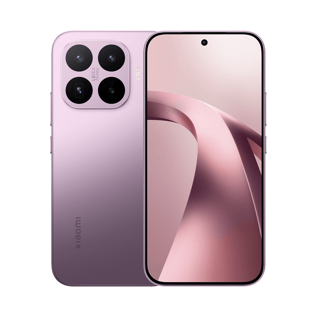 Xiaomi 17T в фиолетовом цвете, вид спереди и сзади