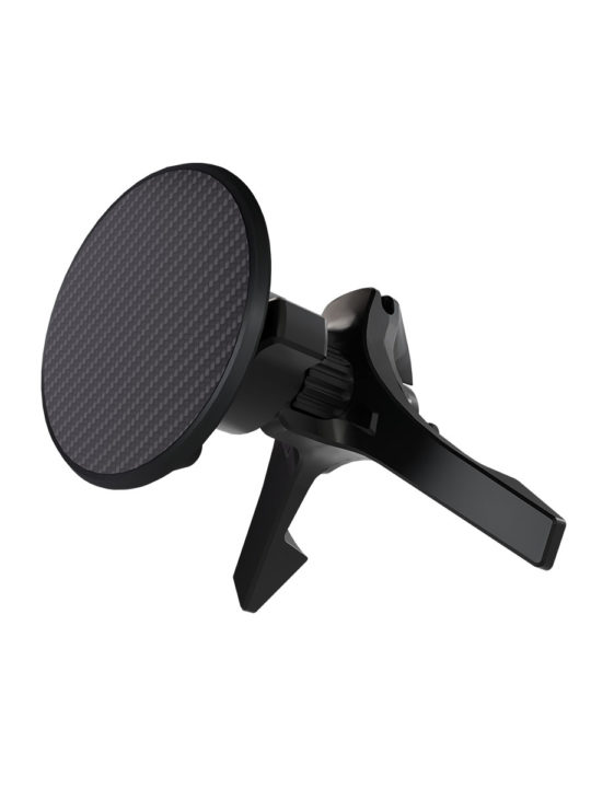 Автомобильное беспроводное зарядное устройство VLP Carbon Mount Magsafe с беспроводной зарядкой, чёрный