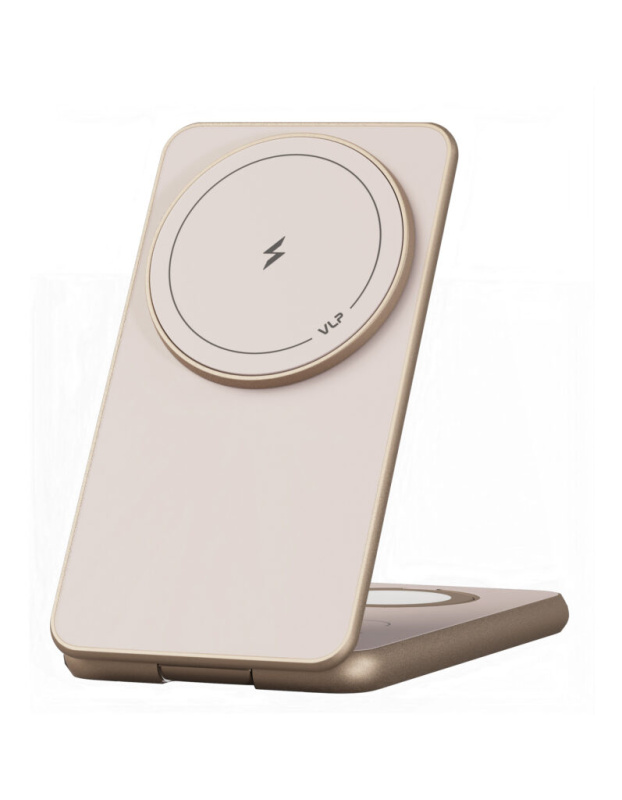 Беспроводное зарядное устройство VLP Alum Power Pro, песочный титан