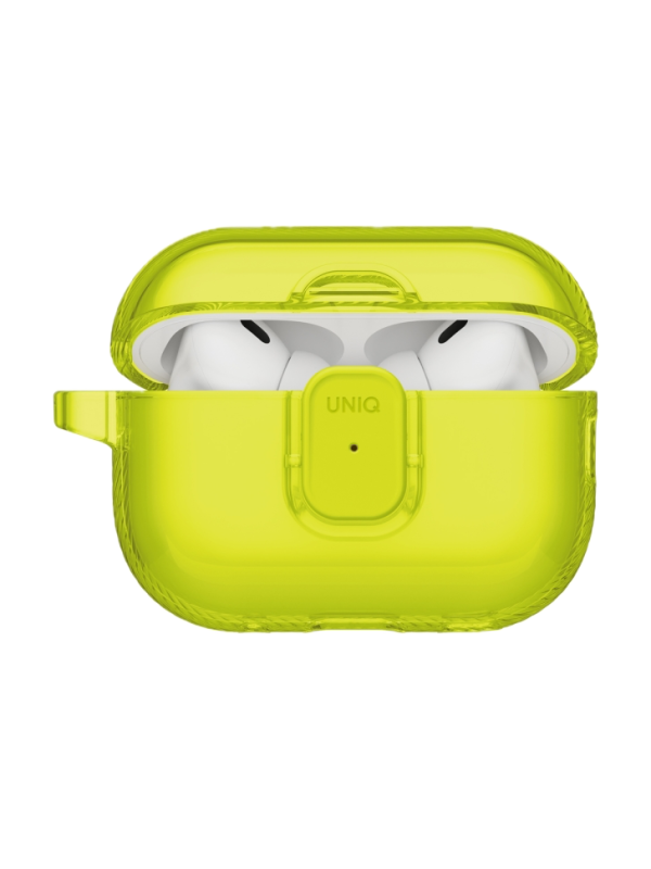 Чехол Uniq Glase PRO TPU для AirPods Pro 3, Light Lime