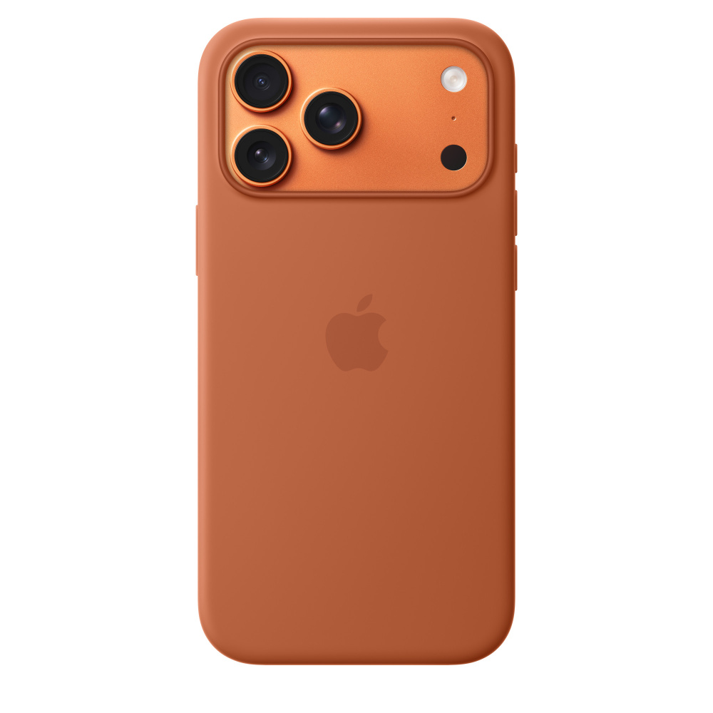 Чехол защитный Apple Silicone Case with MagSafe для iPhone 17 Pro Max, терракотовый