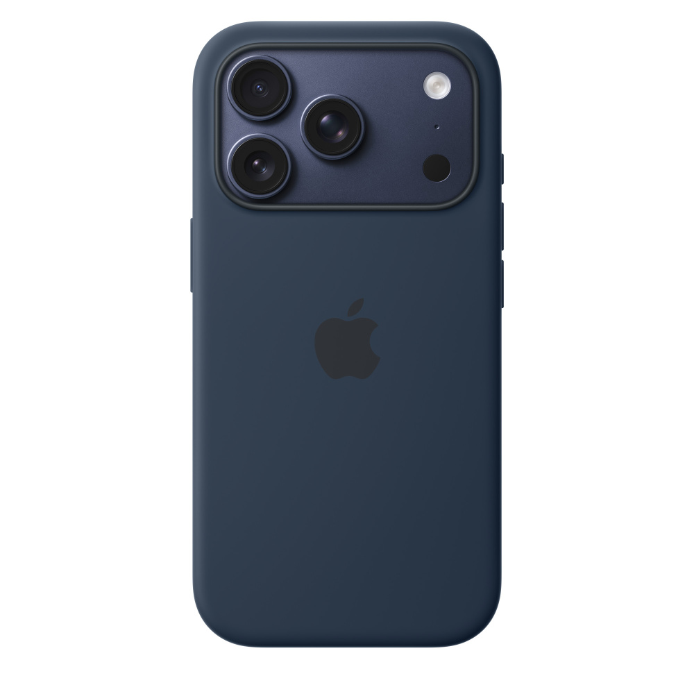 Чехол защитный Apple Silicone Case with MagSafe для iPhone 17 Pro, синий