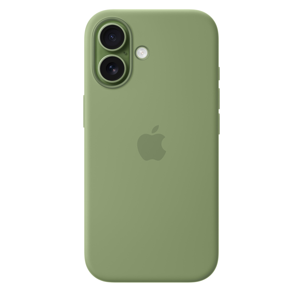 Чехол защитный Apple Silicone Case with MagSafe для iPhone 17, зелёный