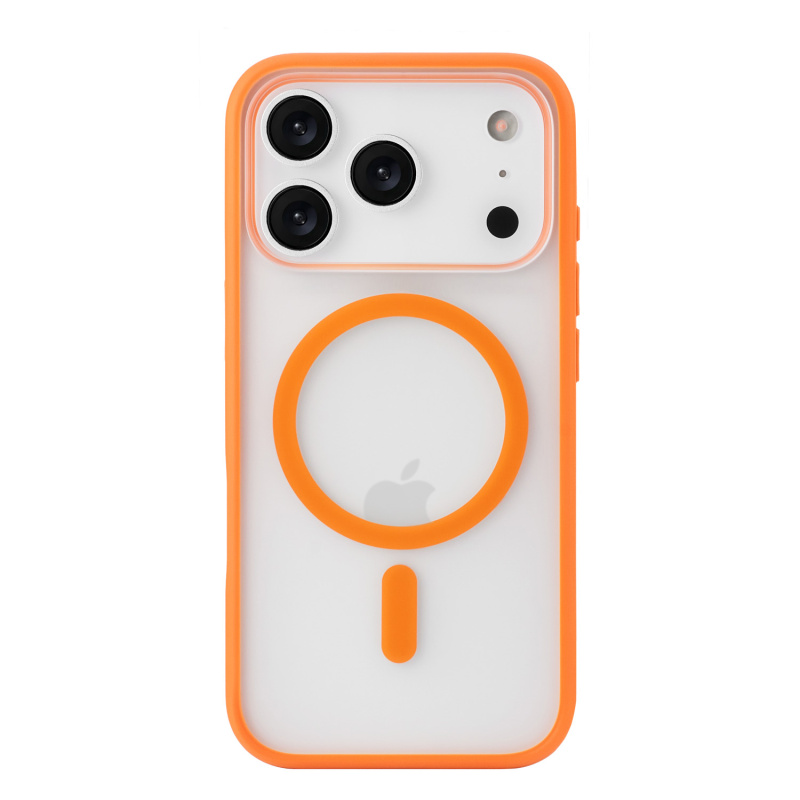 Чехол защитный uBear Cloud Mag Case для iPhone 17 Pro, MagSafe, оранжевый