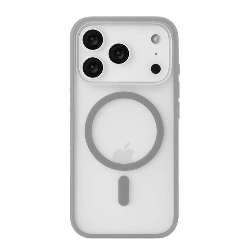 Чехол защитный uBear Cloud Mag Case для iPhone 17 Pro, MagSafe, серый