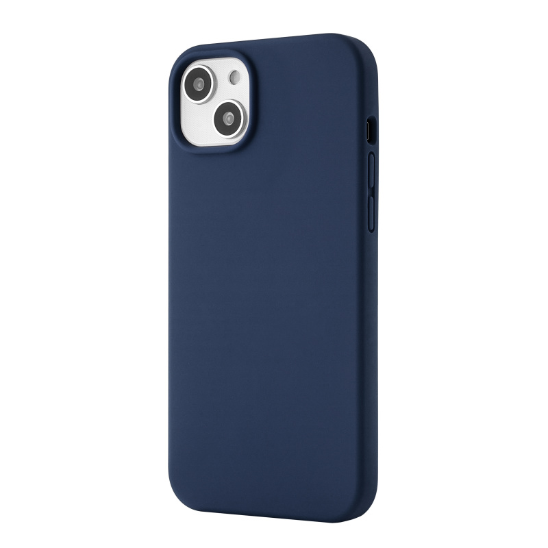Чехол защитный uBear Touch Case для iPhone 14 Plus, силикон, софт-тач, тёмно-синий