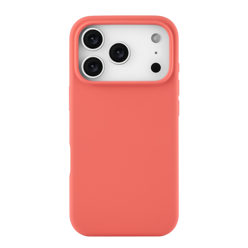 Чехол защитный uBear Touch Mag Case для iPhone 17 Pro, MagSafe, коралловый