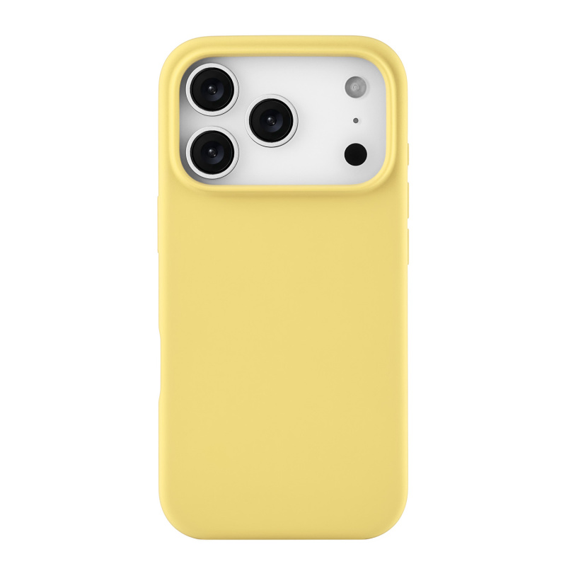 Чехол защитный uBear Touch Mag Case для iPhone 17 Pro, MagSafe, светло-жёлтый
