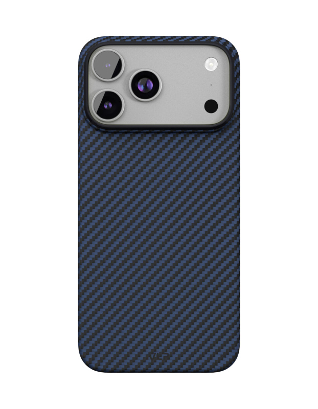 Чехол защитный VLP Kevlar Case с MagSafe для iPhone 17 Pro, синий
