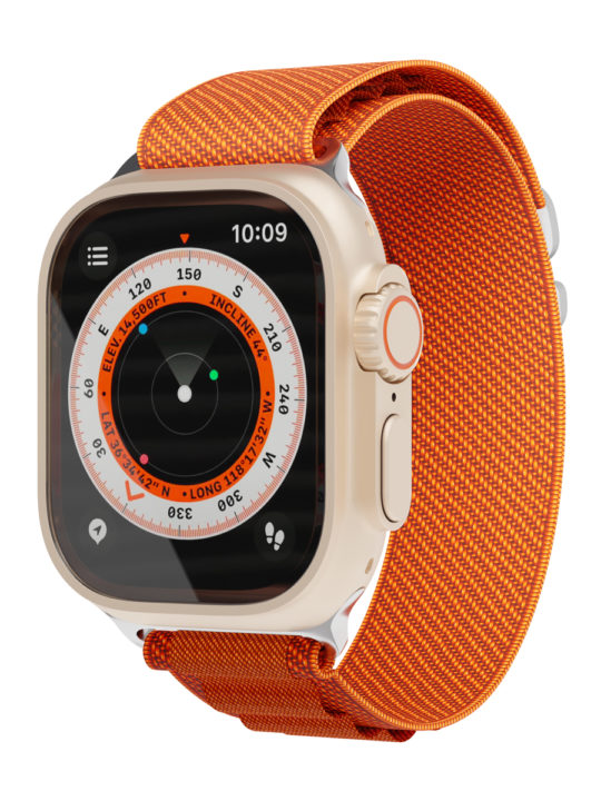 Ремешок нейлоновый VLP Extreme Band для Apple Watch 42/44/45/49mm, оранжевый